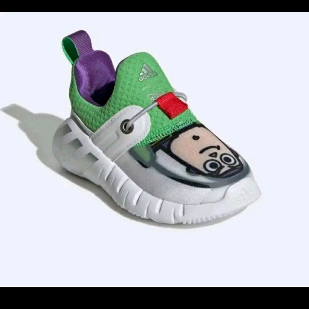Adidas Kids Green and White Sneakers